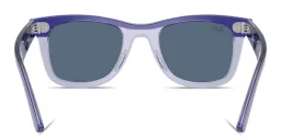 Shop Ray-Ban Junior Mini Street Neat Kids Square Sunglasses in Blue Transparent online.