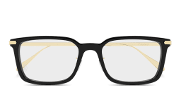 Shop Cartier Signature C de Cartier Rectangle Eyeglasses in Black online.