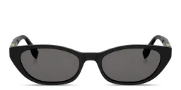 Shop FENDI Baguette Cat-Eye Sunglasses in Black online.