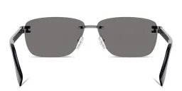 Shop FENDI Sky Rimless Square Sunglasses in Light Ruthenium online.