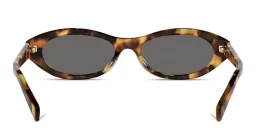 تسوق Triomphe Mini Oval Sunglasses سيلين بلون Havana أونلاين.