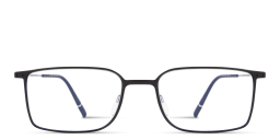 Shop Silhouette Urban Lite Rectangle Eyeglasses in Black online.