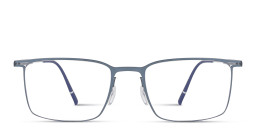 Shop Silhouette Titanium Reframed Rectangle Eyeglasses in Blue online.