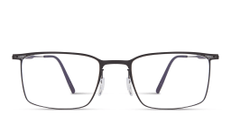 Shop Silhouette Titanium Reframed Rectangle Eyeglasses in Black online.