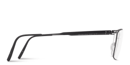 Shop Silhouette Titanium Reframed Rectangle Eyeglasses in Black online.
