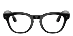 Shop Ray-Ban Meta Scriber Optics Unisex Panthos Eyeglasses in Black online.