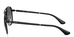 Shop Ray-Ban Bill Max Unisex Square Sunglasses in Black online.