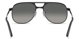 Shop Ray-Ban Bill Max Unisex Square Sunglasses in Black online.