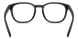 Shop Prada Linea Rossa Logo Lettering Panthos Eyeglasses in Matte Black online.