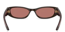 Shop PRADA Logo Signature Cat-Eye Sunglasses in Cigar online.