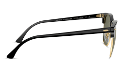 Shop Ray-Ban Unisex Square Sunglasses in Black On Gold online.