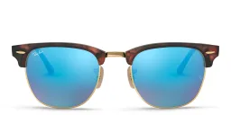 Shop Ray-Ban Clubmaster Classic Square Sunglasses in Havana online.