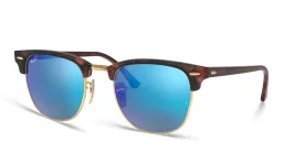 Shop Ray-Ban Clubmaster Square Sunglasses in Havana online.