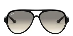 Shop Ray-Ban Cats 5000 Pilot Sunglasses in Black online.