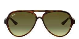 Shop Ray-Ban Cats 5000 Pilot Sunglasses in Light Havana online.