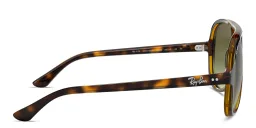 Shop Ray-Ban Cats 5000 Aviator Sunglasses in Light Havana online.