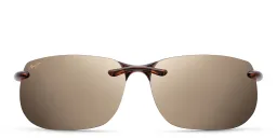 Shop Maui Jim Rimless Wide Rectangle Sunglasses in Tortoise online.