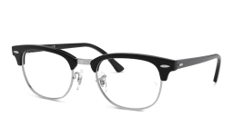 Shop Ray-Ban Clubmaster Optics Square Eyeglasses in Black online.