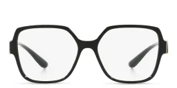 Shop Dolce & Gabbana Wide Square Eyeglasses in Black online.