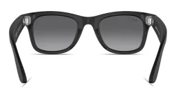 Shop Ray-Ban Meta Wayfarer Unisex Square Sunglasses in Matte Black online.