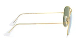 Shop Ray-Ban Junior Kids Pilot Sunglasses in Metal in Gold online.