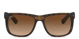 Shop Ray-Ban Justin Square Sunglasses in Havana online.