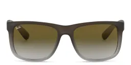 Shop Ray-Ban Justin Square Sunglasses in Brown online.