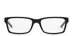 Shop BURBERRY Rectangle Eyeglasses in Black online.