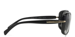 Shop PRADA Rectangle Sunglasses in Black online.