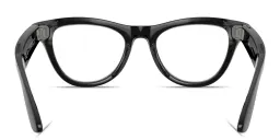Shop Ray-Ban Meta Skyler Unisex Cat-Eye Eyeglasses With Blue-Violet Light Lenses in Black online.