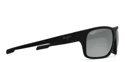 Shop Maui Jim Island Time Unisex Wide Rectangle Sunglasses in Black online.