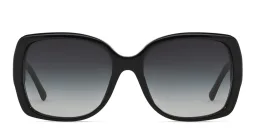 Shop BURBERRY Unisex Square Sunglasses in Black online.