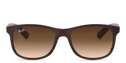 Shop Ray-Ban Andy Square Sunglasses in Brown online.