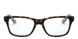 Shop Ray-Ban Junior Kids Square Eyeglasses in Dark Havana online.