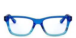 Shop Ray-Ban Junior Kids Square Eyeglasses in Blue online.