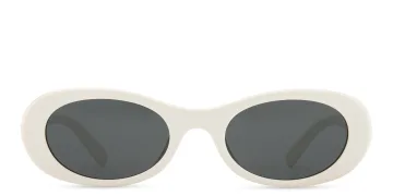 Vertical Logo Oval Sunglasses