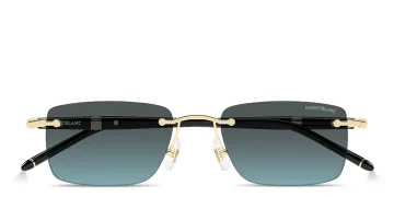 Meisterstück Rimless Rectangle Sunglasses