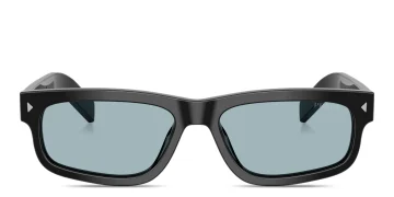 Engraved Logo Rectangle Sunglasses
