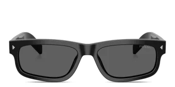 Engraved Logo Rectangle Sunglasses
