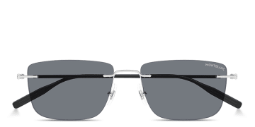 Snowcap Rimless Rectangle Sunglasses