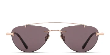 Astor Rimless Pilot Sunglasses
