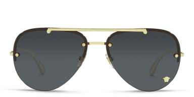 Medusa Half-Rim Pilot Sunglasses