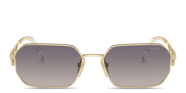 Triangle Logo Irregular Sunglasses