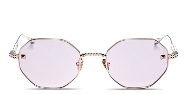 V-Stud Irregular Eyeglasses
