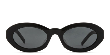 YSL Logo Oval Sunglasses