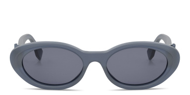 FF Diamonds Blue Oval Sunglasses