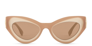 FF Diamonds Brown Cat-Eye Sunglasses
