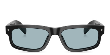 Engraved Logo Rectangle Sunglasses