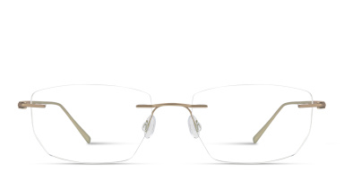 Rimless Wide Irregular Eyeglasses