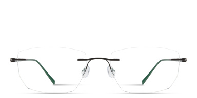 Rimless Wide Irregular Eyeglasses